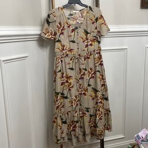 Easel Floral Dress Size Large
